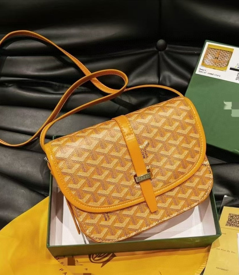 Goyar.....Belvedere Yellow bag — Timeless Design & Vibrant Style